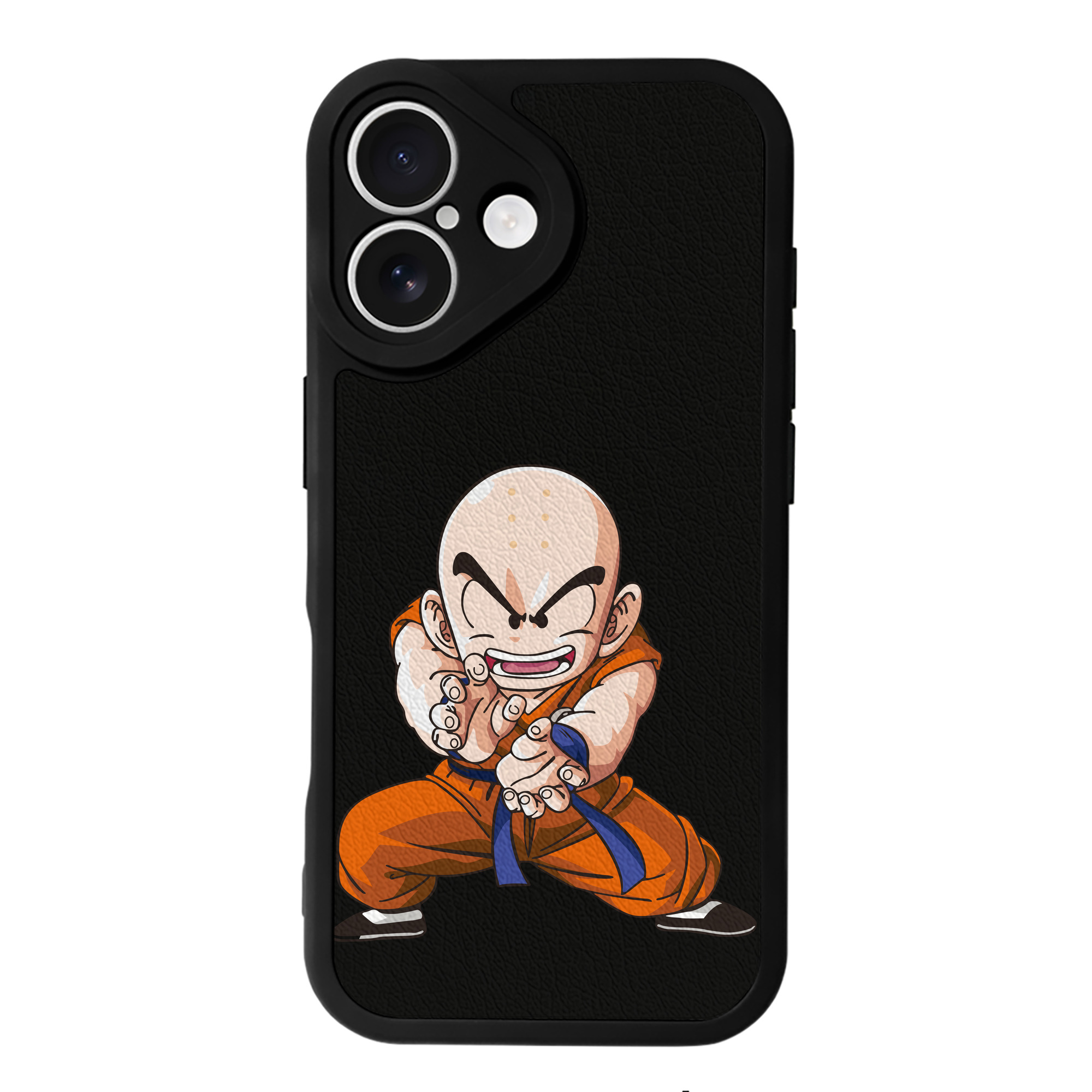 （画像用） ドラゴンボール クリリン DRAGON BALL krillin 【iPhone 16シリーズ対応】シリコンスマホケース（レザー調） 材質：シリコン
